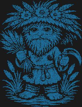 Полевой из 8645 сияющих страз – это живое дыхание природы, замершее в волшебном танце искр, что наполнит ваш мир нежностью и светом.