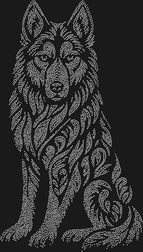 Трафарет Хаски — RHT_HUSKY1_SS12_CRYSTAL_CLEAR