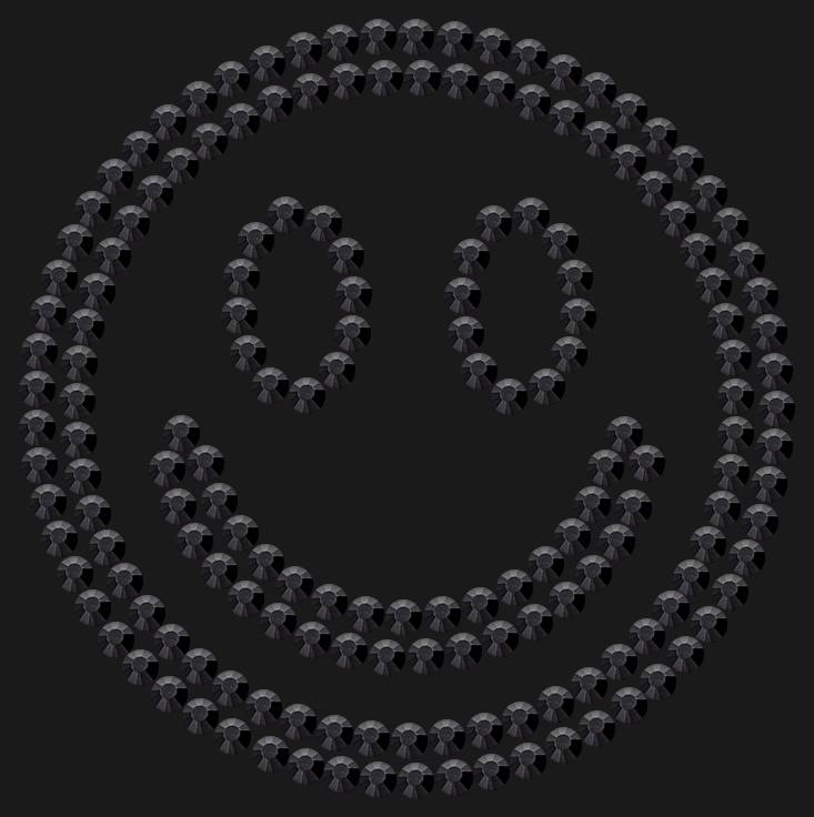 Трафарет Smiley — RHT_SMILE1_SS10_JET_BLACK