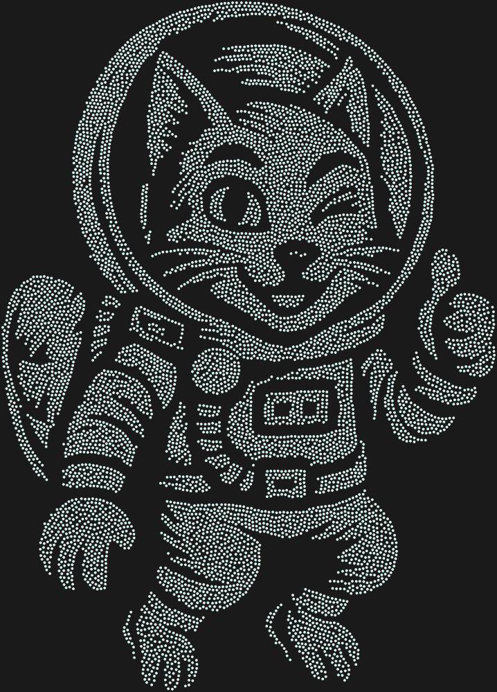 Трафарет A cat in space — RHT_CATSPACE1_SS5_CRYSTAL_AB_DMC