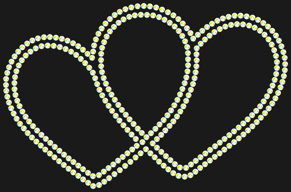 Трафарет Hearts — RHT_HEARTS1_SS20_CRYSTAL_AB