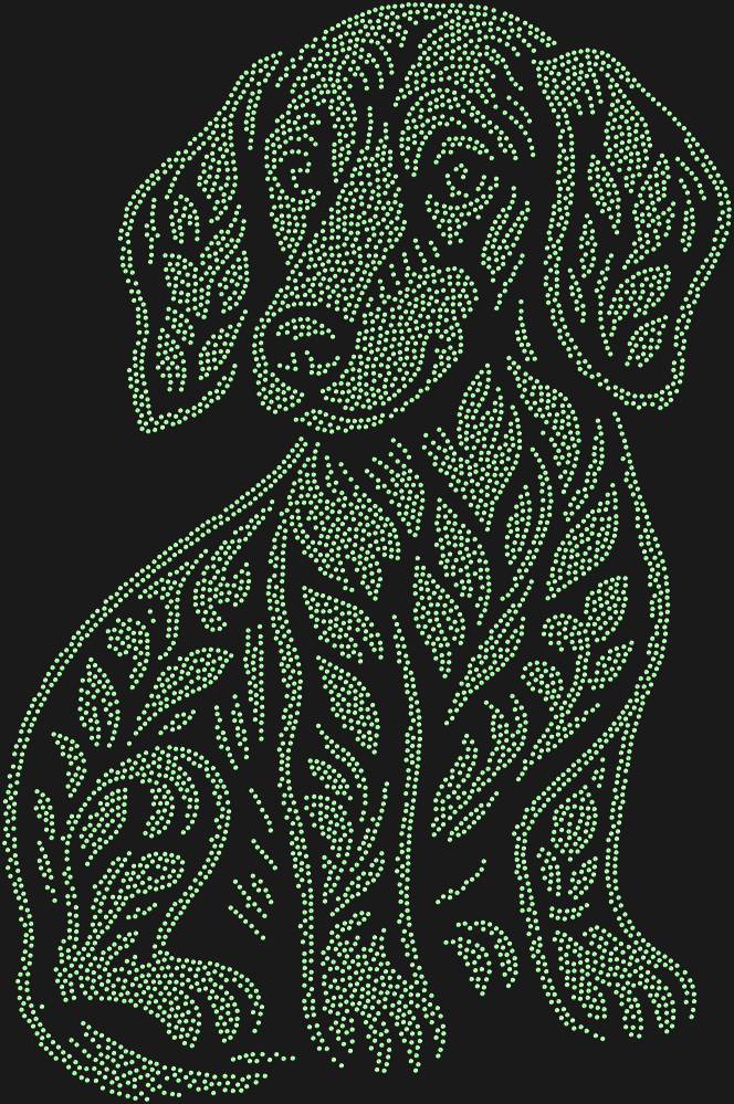 Трафарет Dachshund puppy — RHT_DACHSHUNDPUPPY1_SS12_LT_PERIDOT