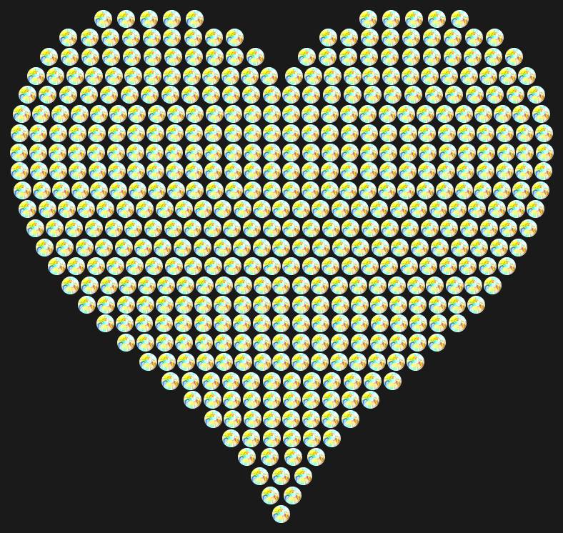 Трафарет A big heart — RHT_HEART4_SS6_CRYSTAL_AB