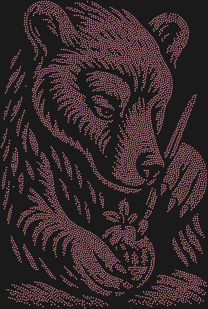 Трафарет Медведь рисует на клюкве — RHT_BEARPAINTING1_SS16_RAINBOW