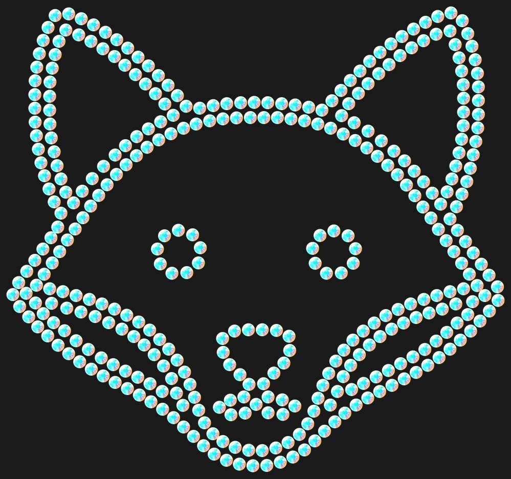 Трафарет Fox — RHT_FOX1_SS12_CRYSTAL_AB_DMC