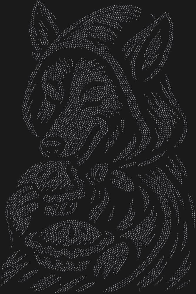 Трафарет Волк в красной шапочке — RHT_WOLFWITHPIE1_SS8_JET_BLACK