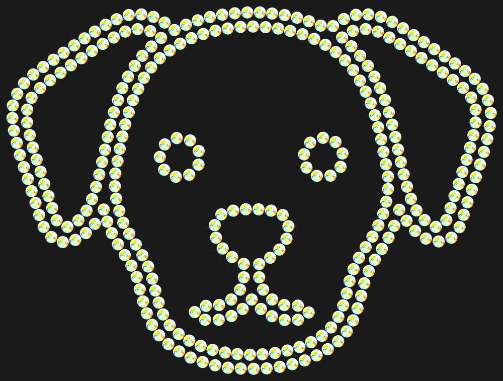 Трафарет Dog — RHT_DOG4_SS20_CRYSTAL_AB