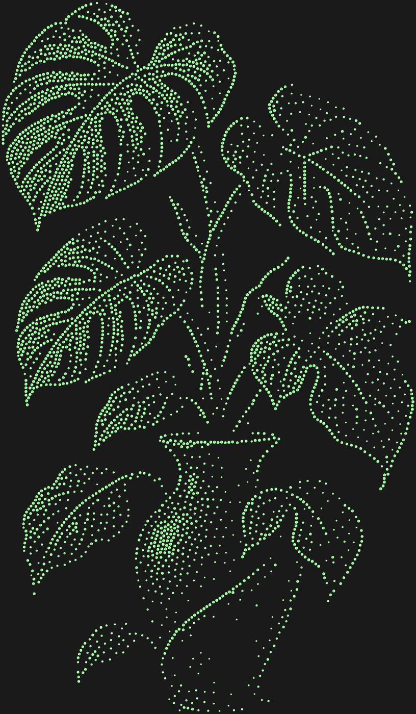 Трафарет Монстера в вазе — MONSTERAVASE1