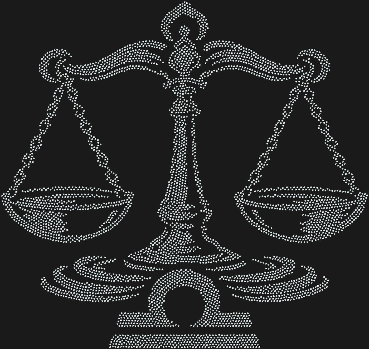 Трафарет Знак зодиака Весы — LIBRA1