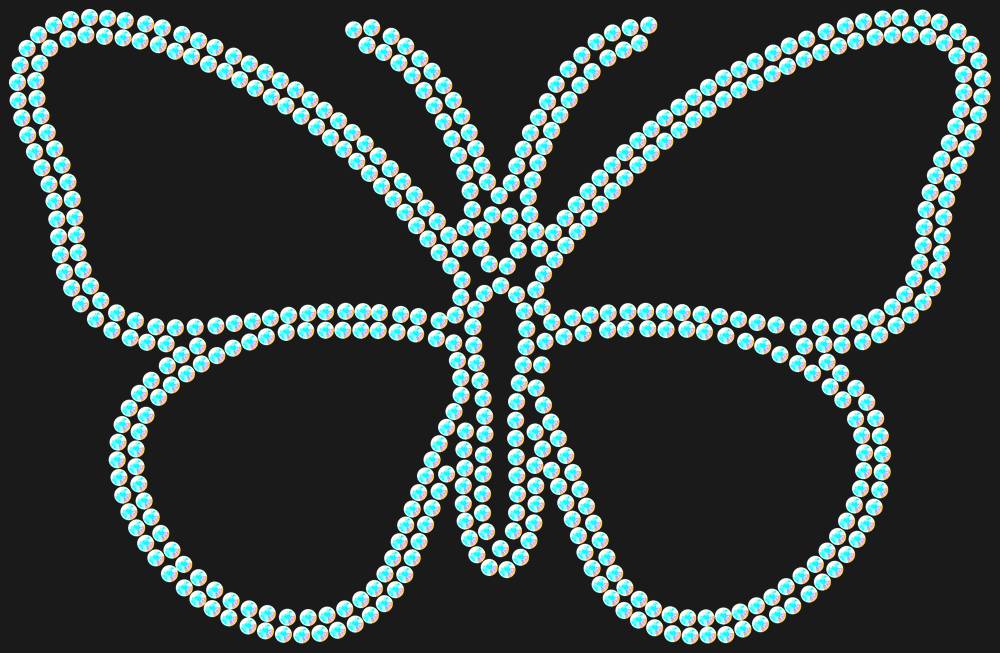 Трафарет Butterfly — RHT_BUTTERFLY1_SS20_CRYSTAL_AB_DMC