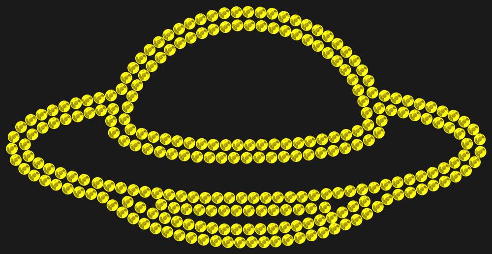 Трафарет Flying saucer — RHT_UFO3_SS10_CITRINE