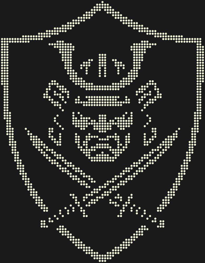 Трафарет Samurai shield — RHT_SAMURAI1_SS16_CRYSTAL_AB