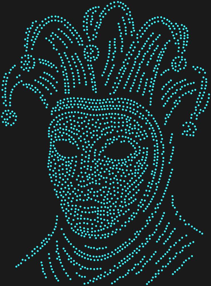 Трафарет Venetian Carnival mask — RHT_VENETIANCARNIVAL1_SS10_AQUAMARINE