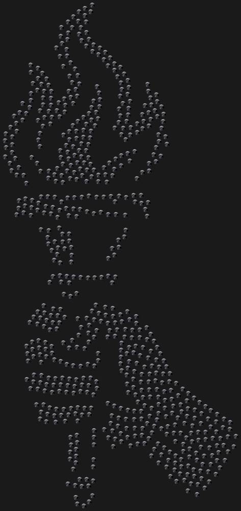 Трафарет Torch in hand — RHT_TORCH2_SS10_JET_BLACK