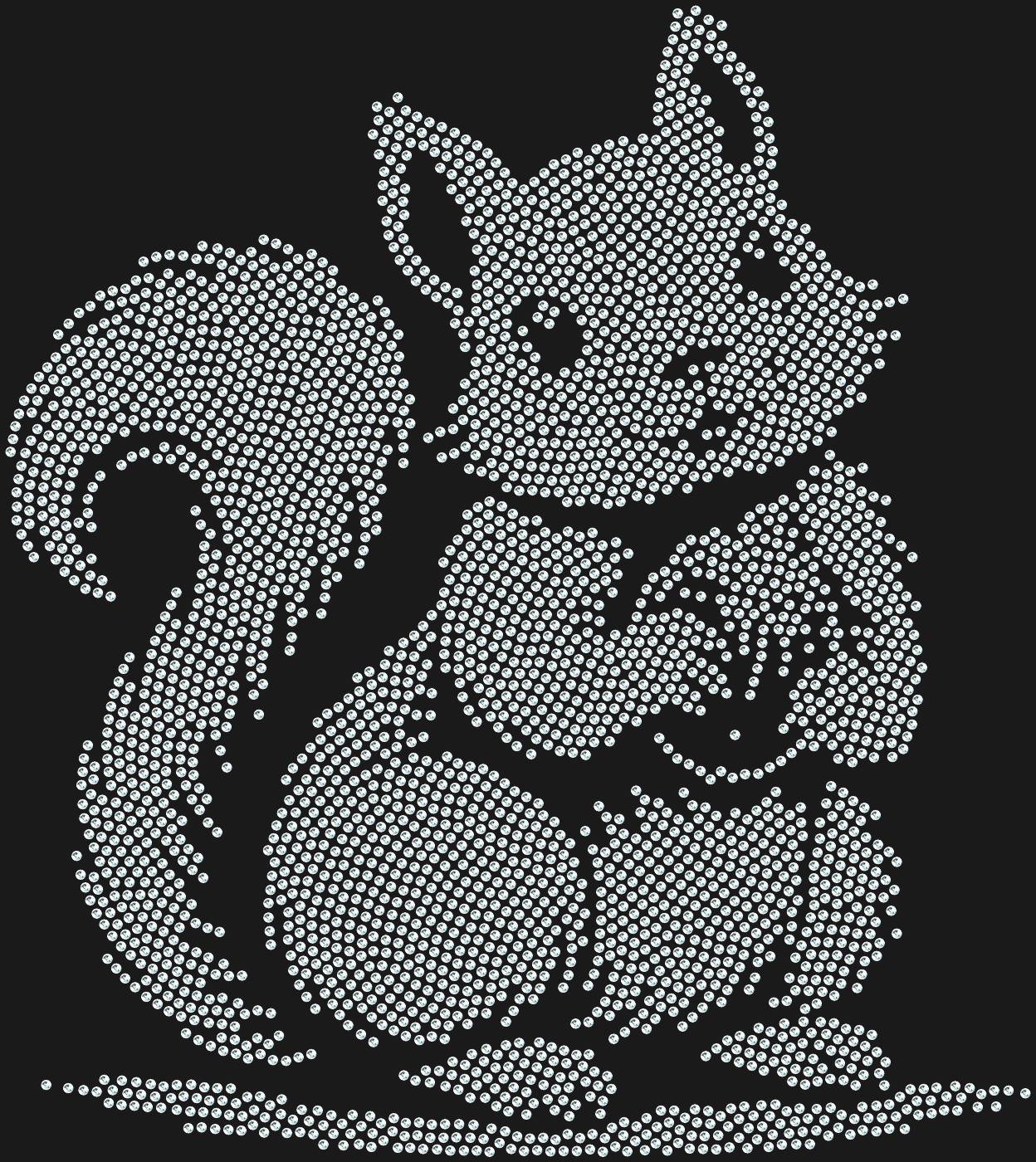 Трафарет Белочка (на футболку) — SQUIRREL4