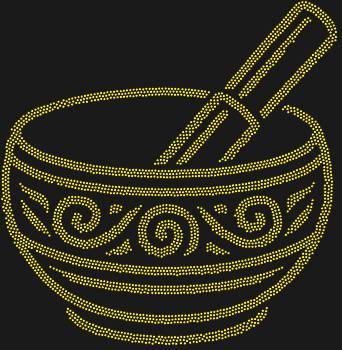 Поющая тибетская чаша, инкрустированная 3326 сияющими стразами, наполнит ваш дом гармонией и мелодией, уносящей в мир древних легенд.