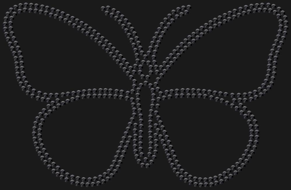 Трафарет Butterfly — RHT_BUTTERFLY1_SS10_JET_BLACK