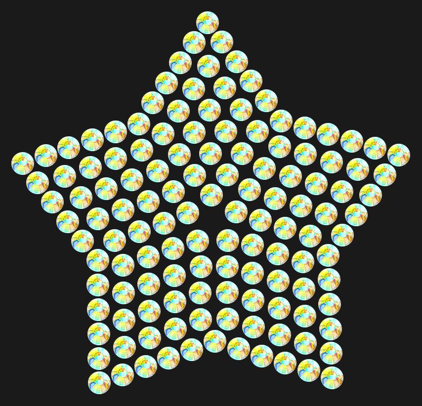 Трафарет Compact star — RHT_STAR2_SS16_CRYSTAL_AB