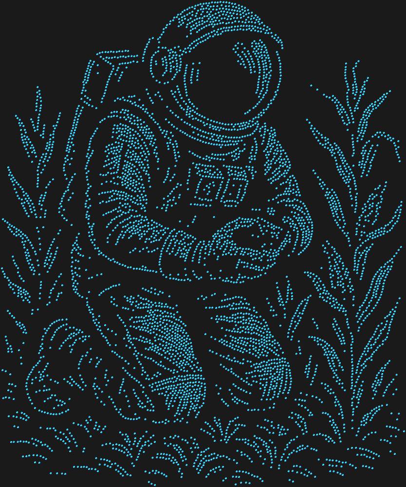 Трафарет Астронавт-фермер — RHT_ASTRONAUT1_SS16_SAPPHIRE