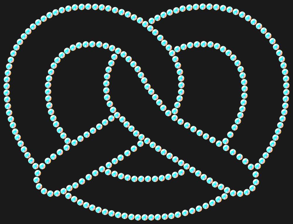 Трафарет Pretzel — RHT_PRETZEL1_SS6_CRYSTAL_AB_DMC