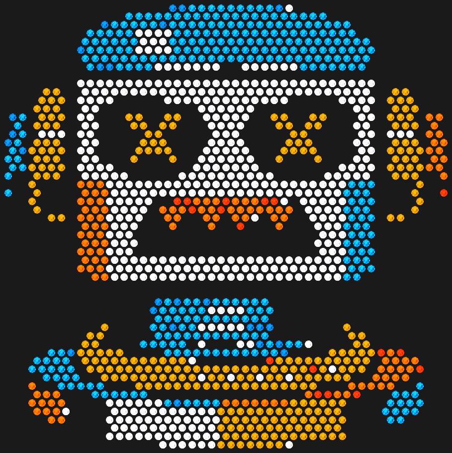 Трафарет Робот — ROBOTHEAD2