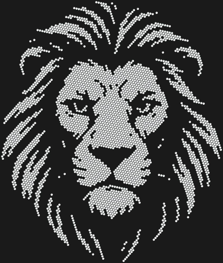 Трафарет Leo — RHT_LION1_SS10_CRYSTAL_CLEAR