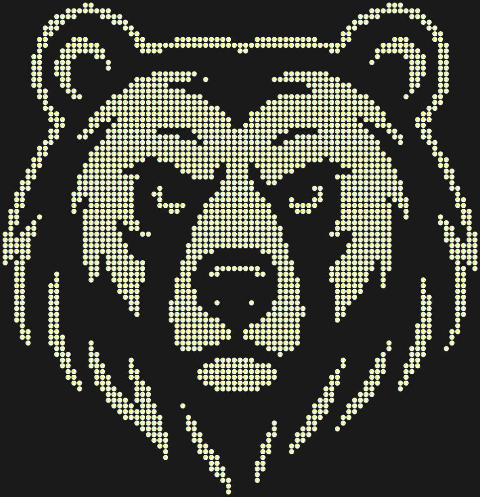 Трафарет Bear — RHT_BEAR1_SS10_CRYSTAL_AB