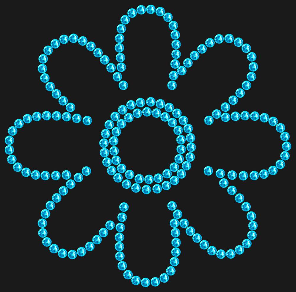 Трафарет Chamomile — RHT_FLOWER2_SS16_AQUAMARINE