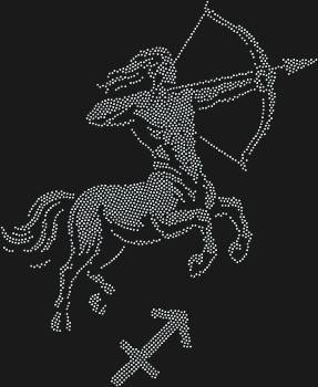 Трафарет из страз «Знак зодиака Стрелец» с 2239 сверкающими камнями – это ваш личный портал к звёздам, где каждая искра воплощает огненный дух и стремление к приключениям.