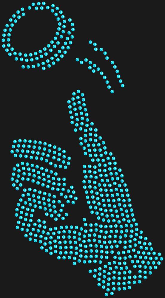 Трафарет Coin toss — RHT_COIN1_SS16_AQUAMARINE