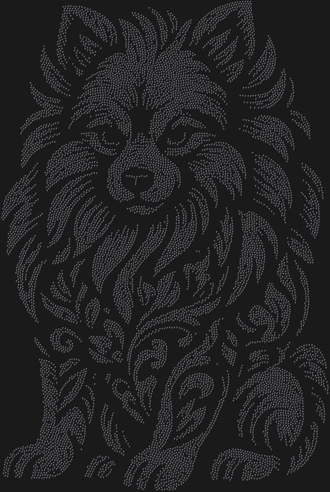 Трафарет Pomeranian Spitz — RHT_SPITZ1_SS12_JET_BLACK