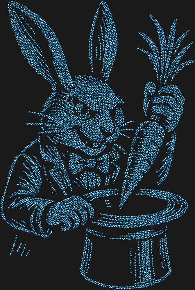Трафарет Rabbit magician — RHT_RABBIT1_SS10_SAPPHIRE