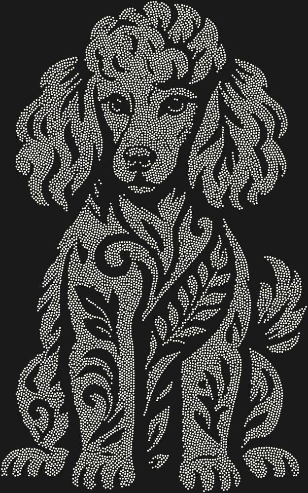 Трафарет Poodle — RHT_POODLE1_SS8_CRYSTAL_AB