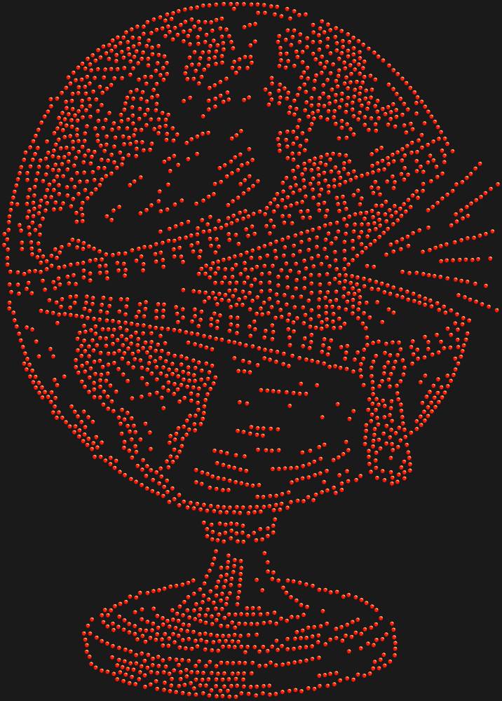 Трафарет Глобус на молнии — RHT_GLOBE1_SS16_LT_SIAM