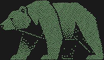 Погрузитесь в царство вечной красоты с Трафаретом из страз «Белый медведь», где сияние 2053 огненных страз оживляет мощь и грацию северного исполина.