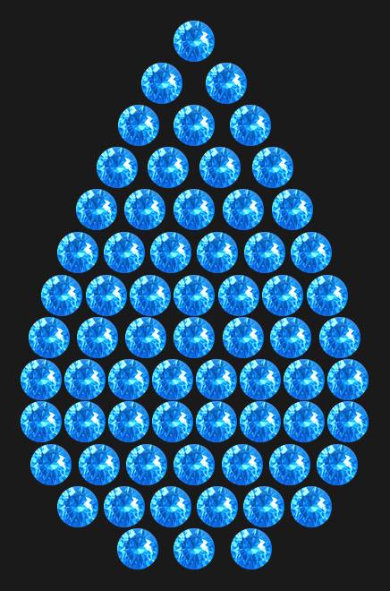 Трафарет Mini drop — RHT_DROP1_SS16_LT_SAPPHIRE