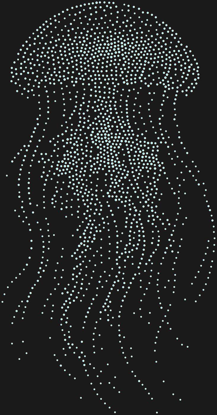 Трафарет Медуза — JELLYFISH2