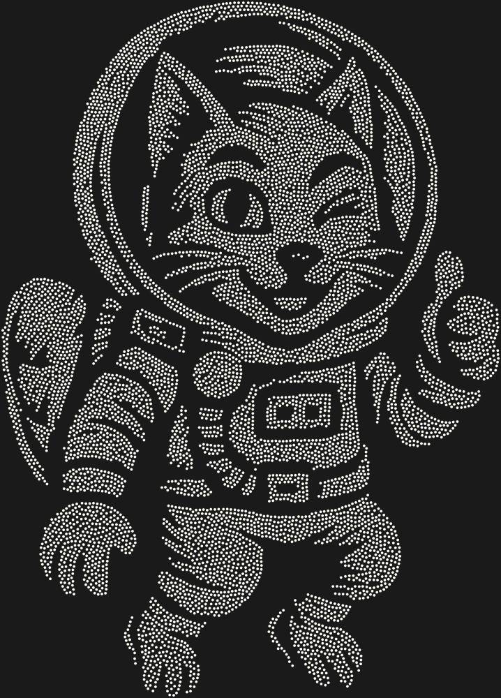 Трафарет A cat in space — RHT_CATSPACE1_SS8_CRYSTAL_AB