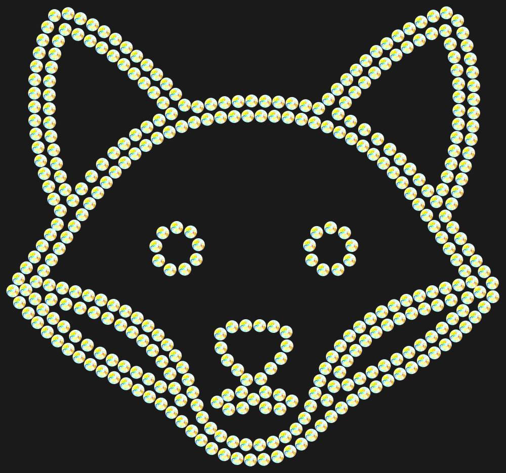 Трафарет Fox — RHT_FOX1_SS16_CRYSTAL_AB