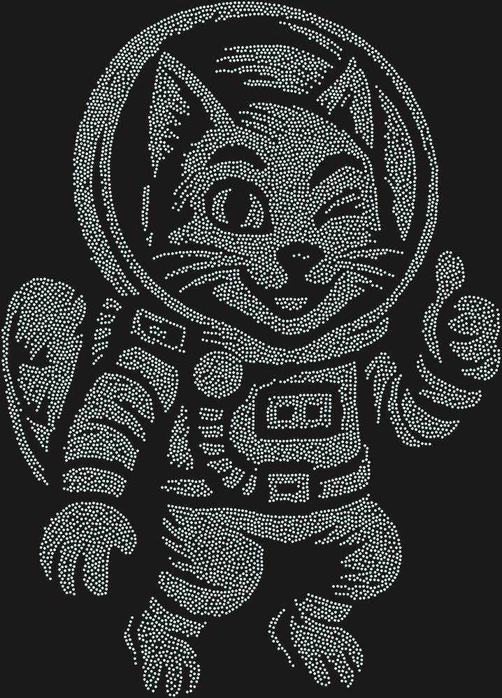 Трафарет A cat in space — RHT_CATSPACE1_SS6_CRYSTAL_AB_DMC