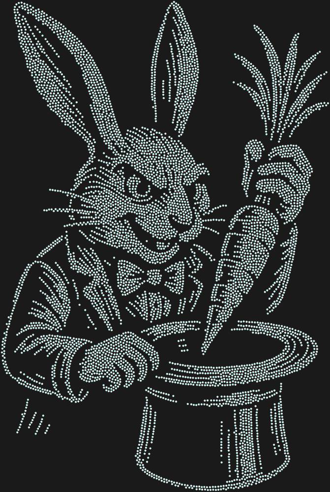 Трафарет Rabbit magician — RHT_RABBIT1_SS12_CRYSTAL_AB_DMC