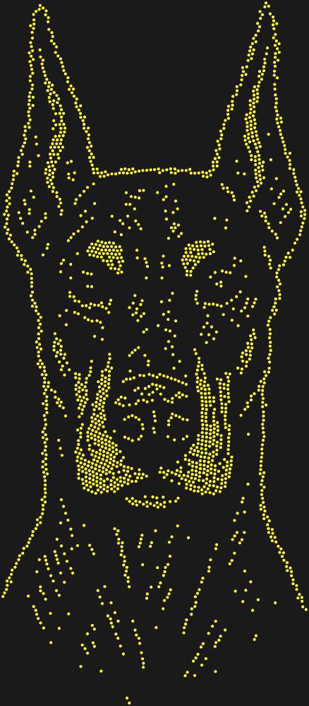 Трафарет Doberman — RHT_DOBERMAN1_SS16_TOPAZ