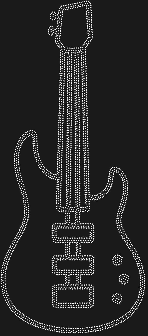 Трафарет Бас-гитара — BASSGUITAR1