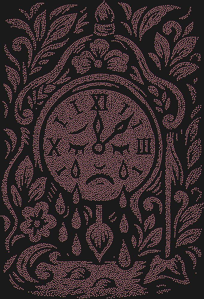 Трафарет The clock that could cry — RHT_CRYINGCLOCK1_SS3_RAINBOW