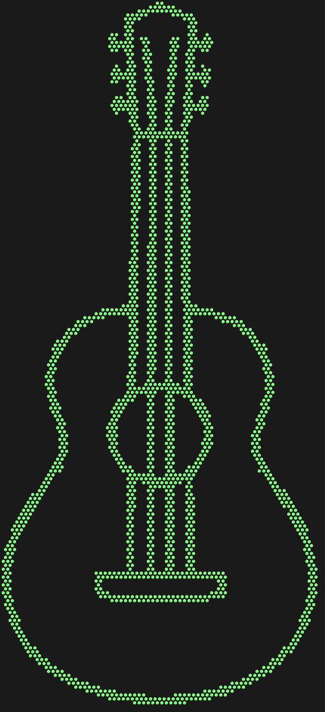 Трафарет Классическая гитара — GUITAR1