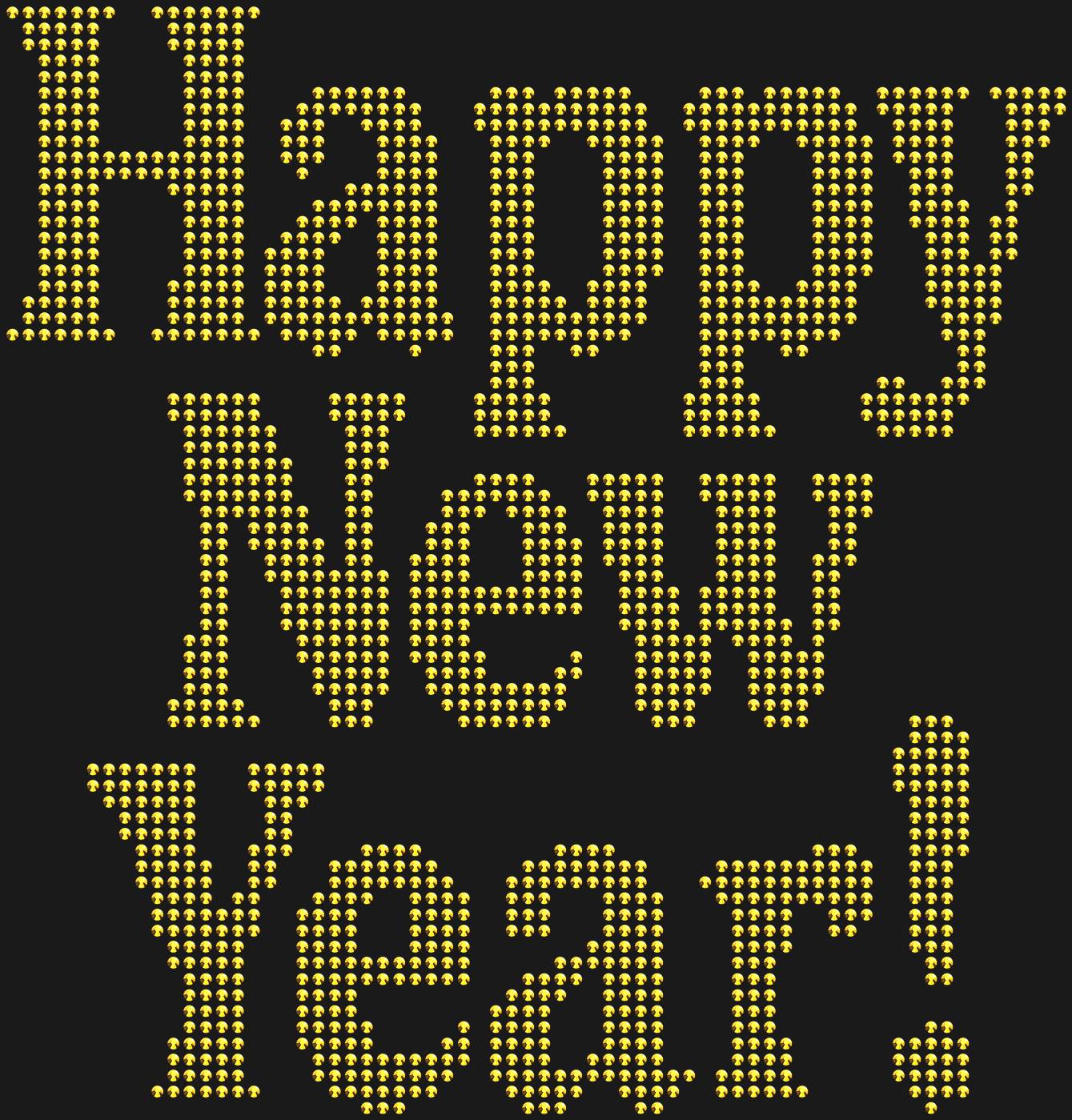 Трафарет Надпись "Happy New Year!" — NEWYEAR2