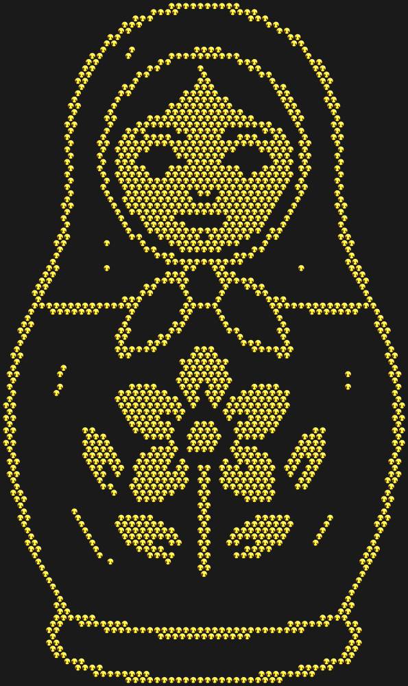 Трафарет Matryoshka doll — RHT_MATRYOSHKA1_SS10_GOLD