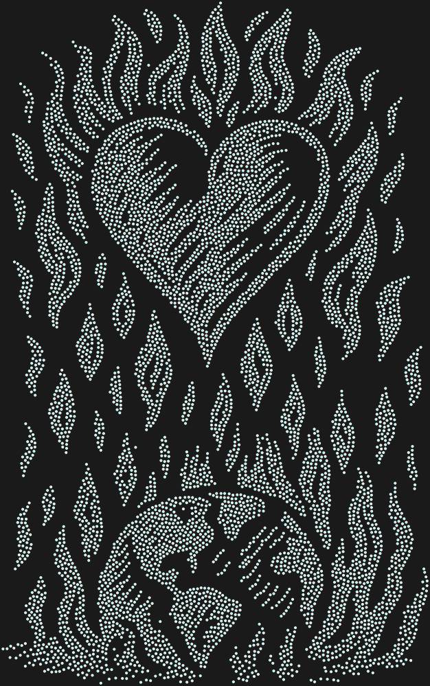 Трафарет Heart — RHT_HEARTFIRE1_SS4_CRYSTAL_AB_DMC