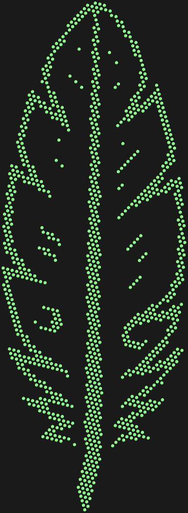 Трафарет Pen — RHT_FEATHER1_SS16_LT_PERIDOT