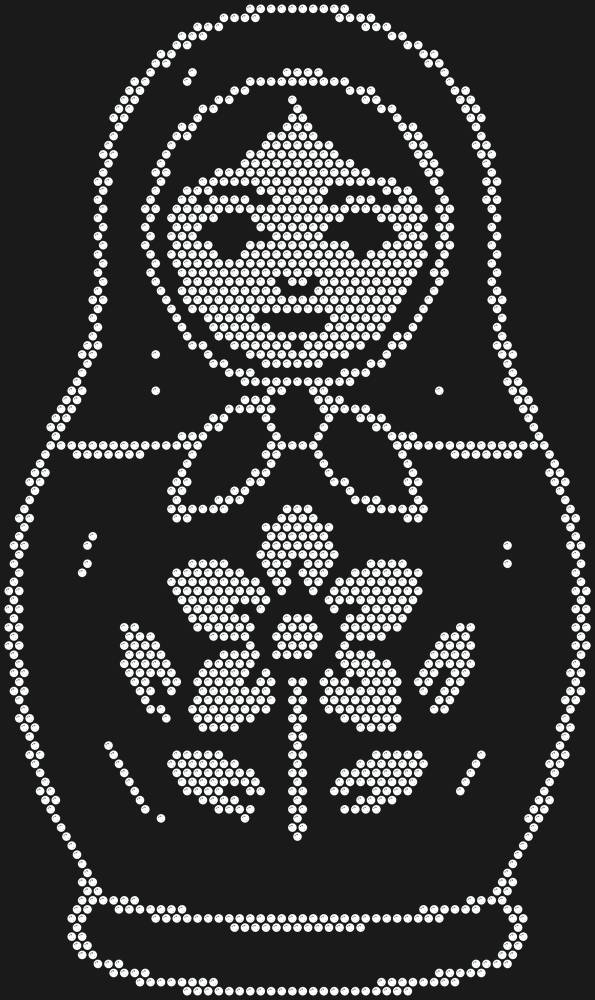 Трафарет Matryoshka doll — RHT_MATRYOSHKA1_SS20_CRYSTAL_CLEAR